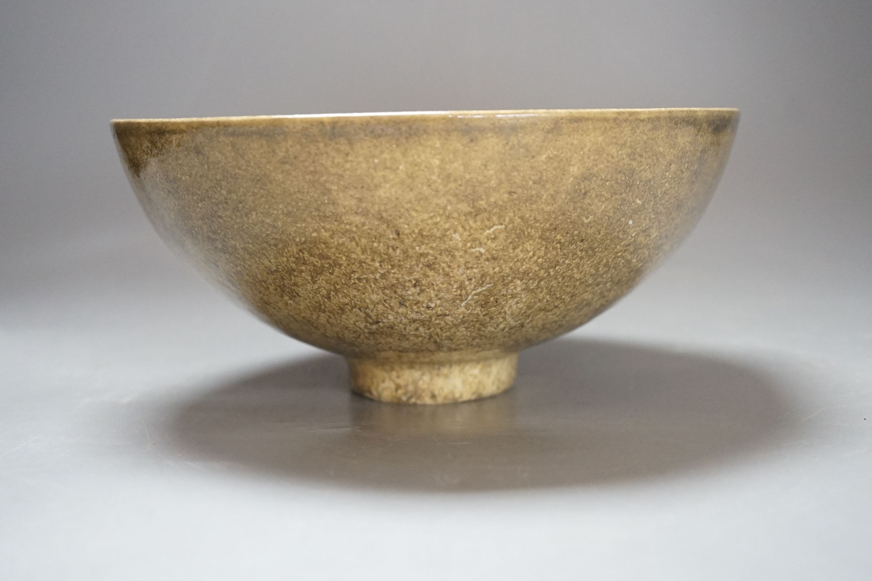 A large Chinese Song Dynasty style footed bowl, 10cms high.